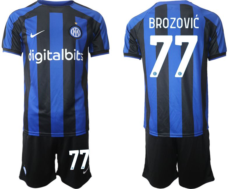 Men 2022-2023 Club Inter Milan home blue #77 Soccer Jersey->argentina jersey->Soccer Country Jersey